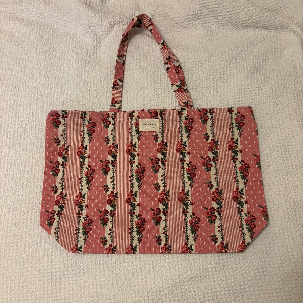 Sezane floral tote - perfect condition